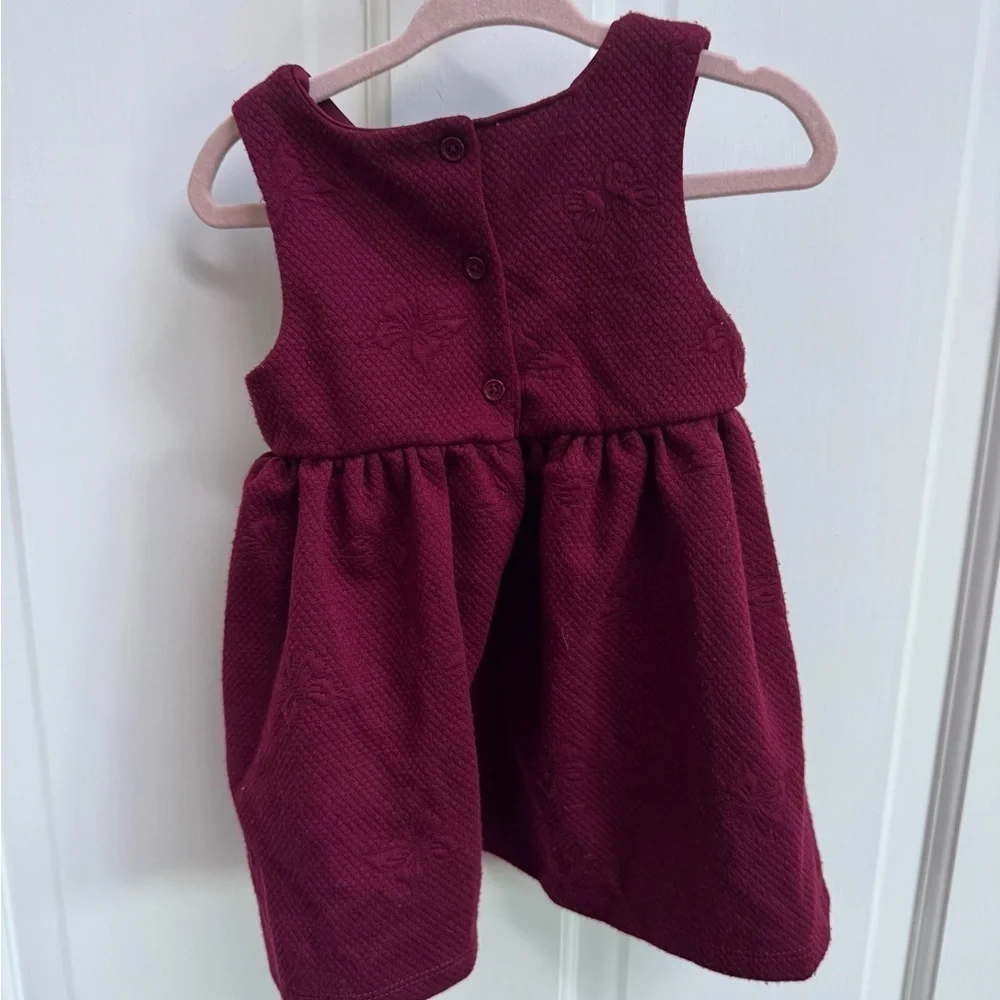 Nannette Baby 6-9M Maroon Girls Formal Tank Top Dress
